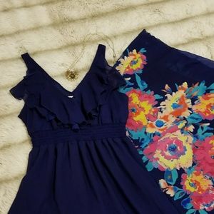 Gorgeous navy maxi dress